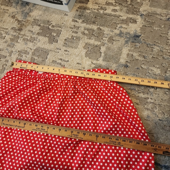 Modcloth Red White Polka Dot a-line pleated skirt. Women's plus size 1X. - Picture 6 of 16